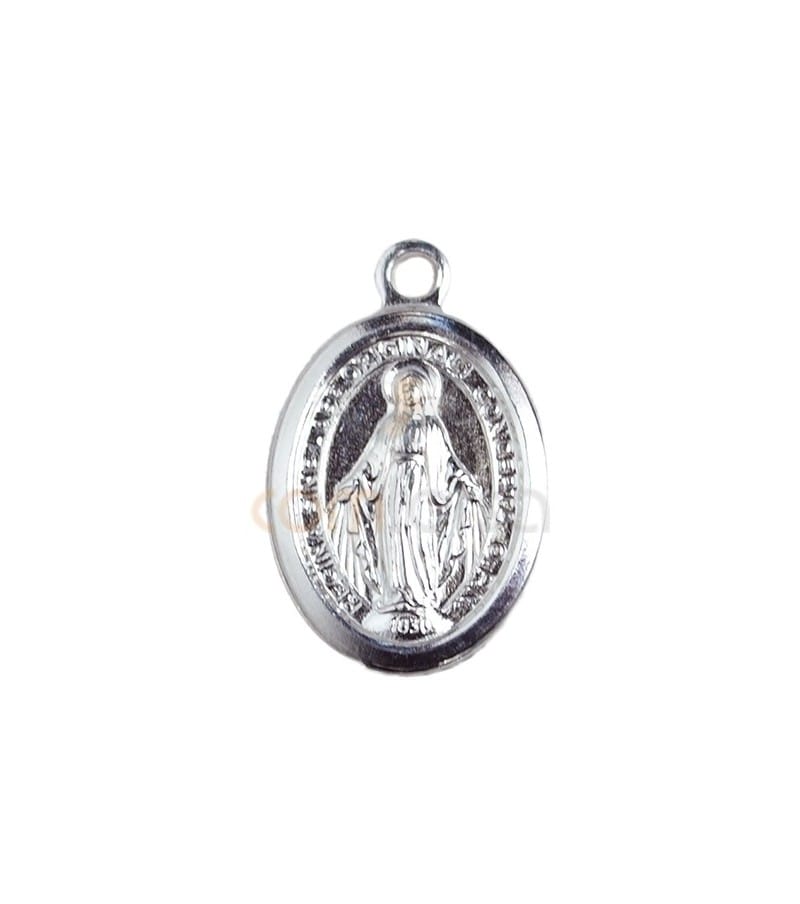 Pingente Nossa Senhora 9 x 14 mm prata 925