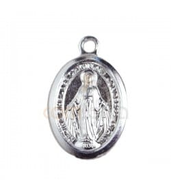 Pingente Nossa Senhora 9 x 14 mm prata 925