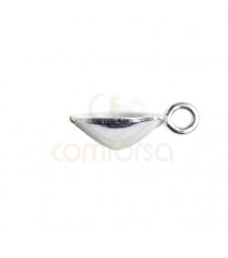Pingente com tulipa para rivoli 8 mm prata 925 ml
