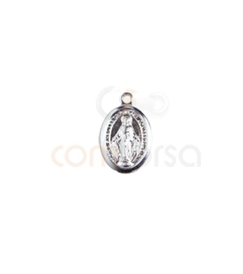 Pingente Nossa Senhora 7 x 11 mm prata 925